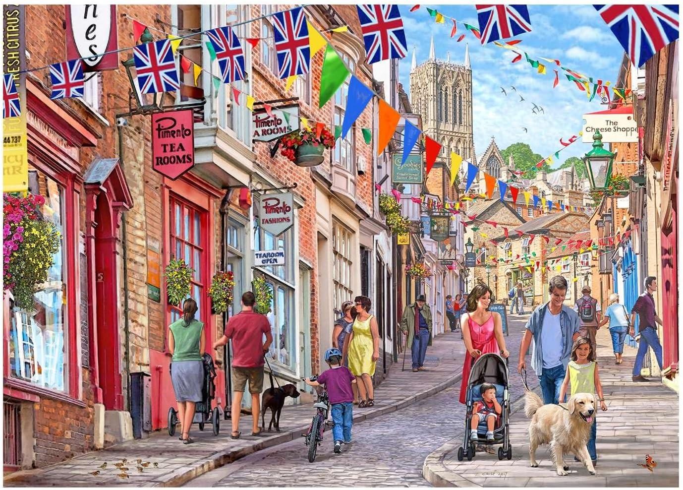 House of Puzzles Steep Hill Jigsaw Puzzle (1000 Pieces)