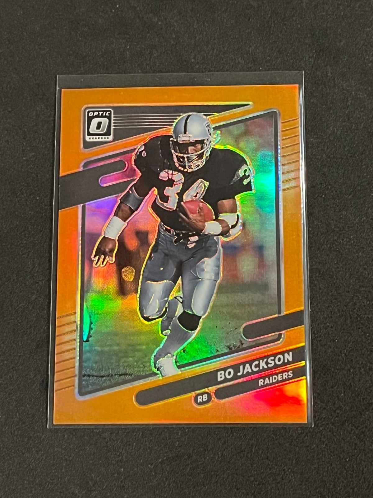 2021 Panini Donruss Optic Football Bo Jackson Orange Prizm 84/199 #44 - Raiders