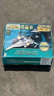 ASROCK K7VM3 Motherboard & AMD Sempron Hybrid Booster Manual + Original Box