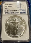 2018 Silver Eagle Early Released NGC MS70!