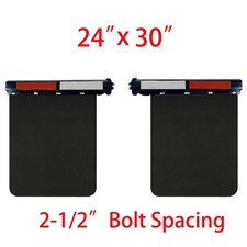 Semi Truck 2-12 Straight Spring Loaded Mud Flap Hanger With 24x30 Mud Flaps Semi Truck 2-12 Straight Spring Loaded Mud Flap Hanger With 24x30 Mud Flaps