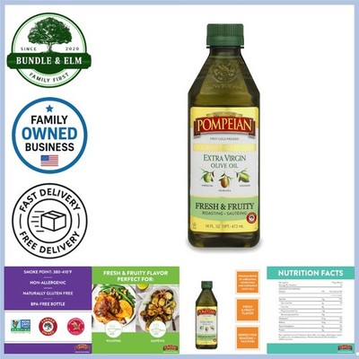 Extra Virgin Olive Oil 16 Fl Oz Cold Pressed Gourmet Gourmet Selection Cooking