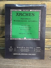 Arches Watercolor Paper Pad 140 lb. Cold Press 9x12"   