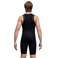 2MM Short Sleeveless Wetsuit Front Zip Diving Suit For Men Swimming Snorkel NWQC