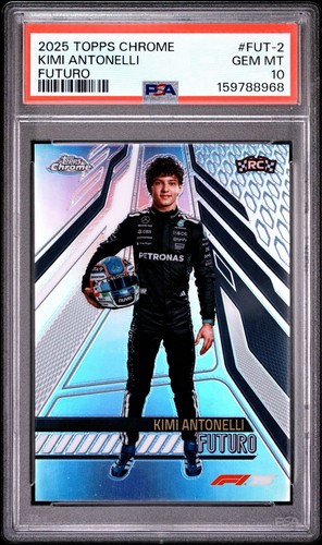 Kimi Antonelli #FUT-2 2025 Topps Chrome Formula 1 Futuro card