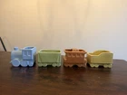 Vintage 4 pc. Shawnee Pottery S.R.R. Train Engine and Cars Planters Set
