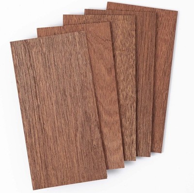 Mahogany Wood Sheets 1/8 Inch Thick 4x8 Craft Lumber Veneer Boards 5 Pack