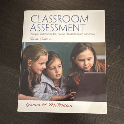 Pearson Classroom Assessment Principles & Practice 6th Ed PB 2014 McMillan