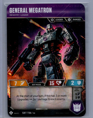 Transformers TCG General Megatron Conqueror Of Cybertron Wave 3 Oversized Promo
