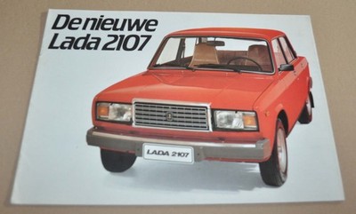1983 Lada VAZ 2107 Soviet USSR Car Brochure Prospekt Nederland