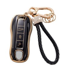 for Porsche Key Fob Cover with Keychain Lanyard, Soft TPU Key For Porsche A