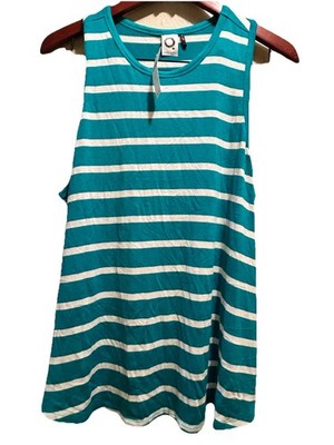 Akemi + Kin Anthropologie Womens Striped Short Sleeve Shirt TOP-Size X-Large-NWT