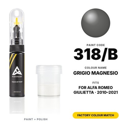 Touch Up Paint For Alfa Romeo Giulietta 318/B Grigio Magnesio Set Panel Scratch