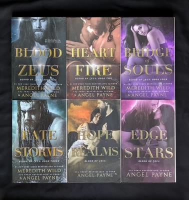 Lot Of 6 Meredith Wild Payne Books Blood Of Zeus 1-6 Hope Realms Edge Fire Souls