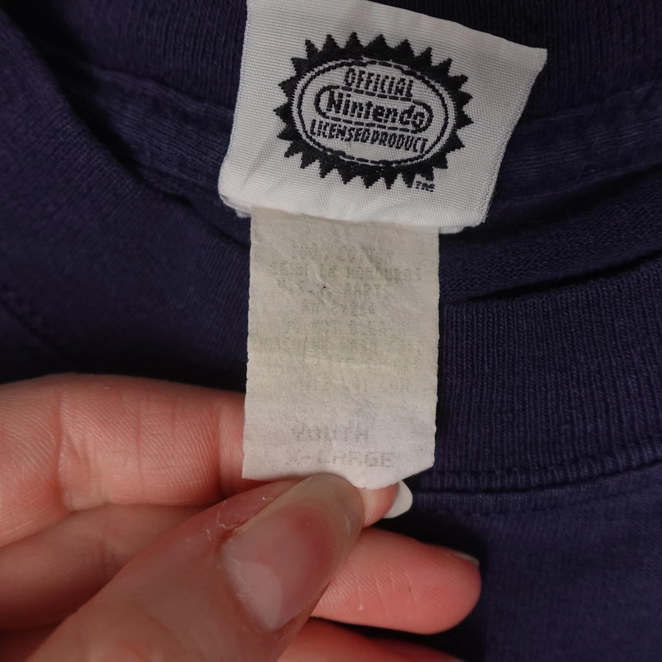 Camisa Pokemon Vintage Juvenil Extra Azul Grande Ceniza Pikachu Squirtle Charmander Años 90 Foto 4 de 4