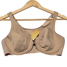 Delimira Posture Bra Women 38C Beige Front Close Full Coverage Underwire W698