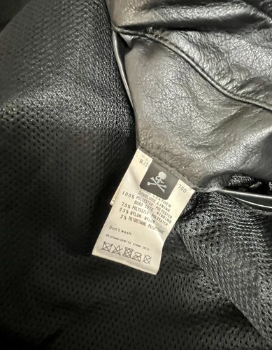 Rare Mastermind Japan MMJ Lambskin Leather Hoodie Size-XL Made in Japan 🇯🇵 image 15