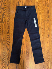 The Children's Place Boys Straight Stretch Navy Pants Size 12 Slim