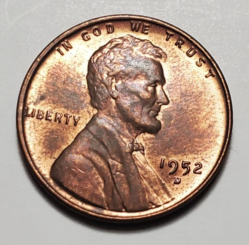 1952 D LINCOLN WHEAT PENNY UNC #C8659