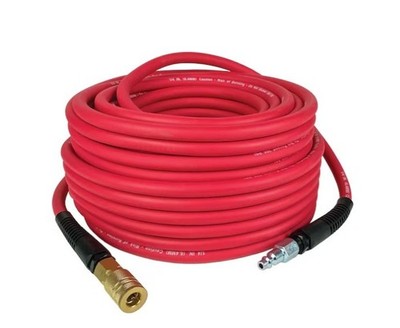1/4'' x 100 ft Air Compressor Hose 300 PSI Hybrid Air Hose with Coupler Plug