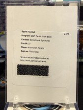 2025 Panini Prizm Black Knowshon Moreno Sensational Signatures Redemption TZ