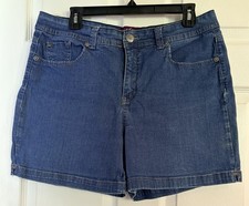 Gloria Vanderbilt 14 Blue Jean Shorts, Stretch Cotton, 5 Pockets, 5  Inseam EUC