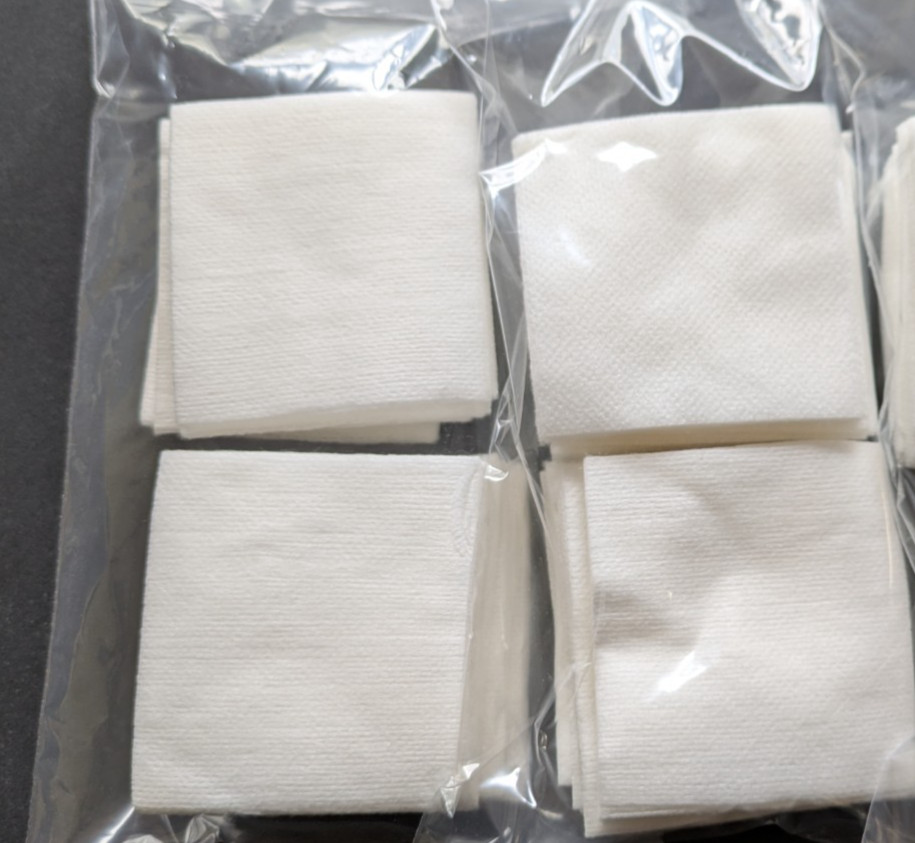 100 x NON STERILE GAUZE SWABS - 7. 5cm x 7.5cm  - WOUND DRESSINGS - 4 PLY