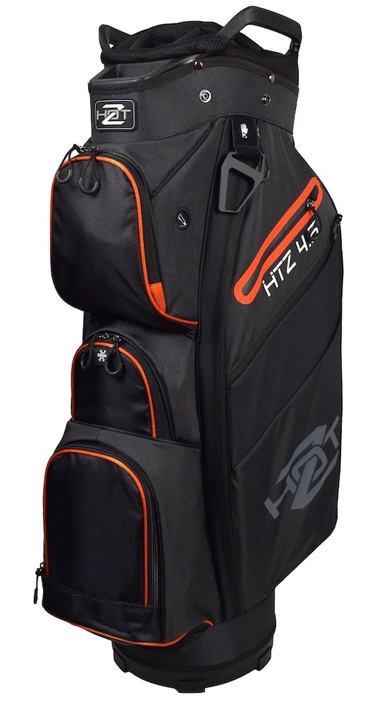 4.5 Cart Bag Black Black/heather/orange