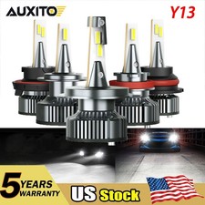 2pcs AUXITO 9005 9006 H11 H7 H4 9012 H8 LED Headlight Bulbs 16000LM No Error Y13