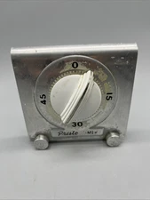 Vintage Presto Kitchen Timer Aluminum National Pressure Cooker
