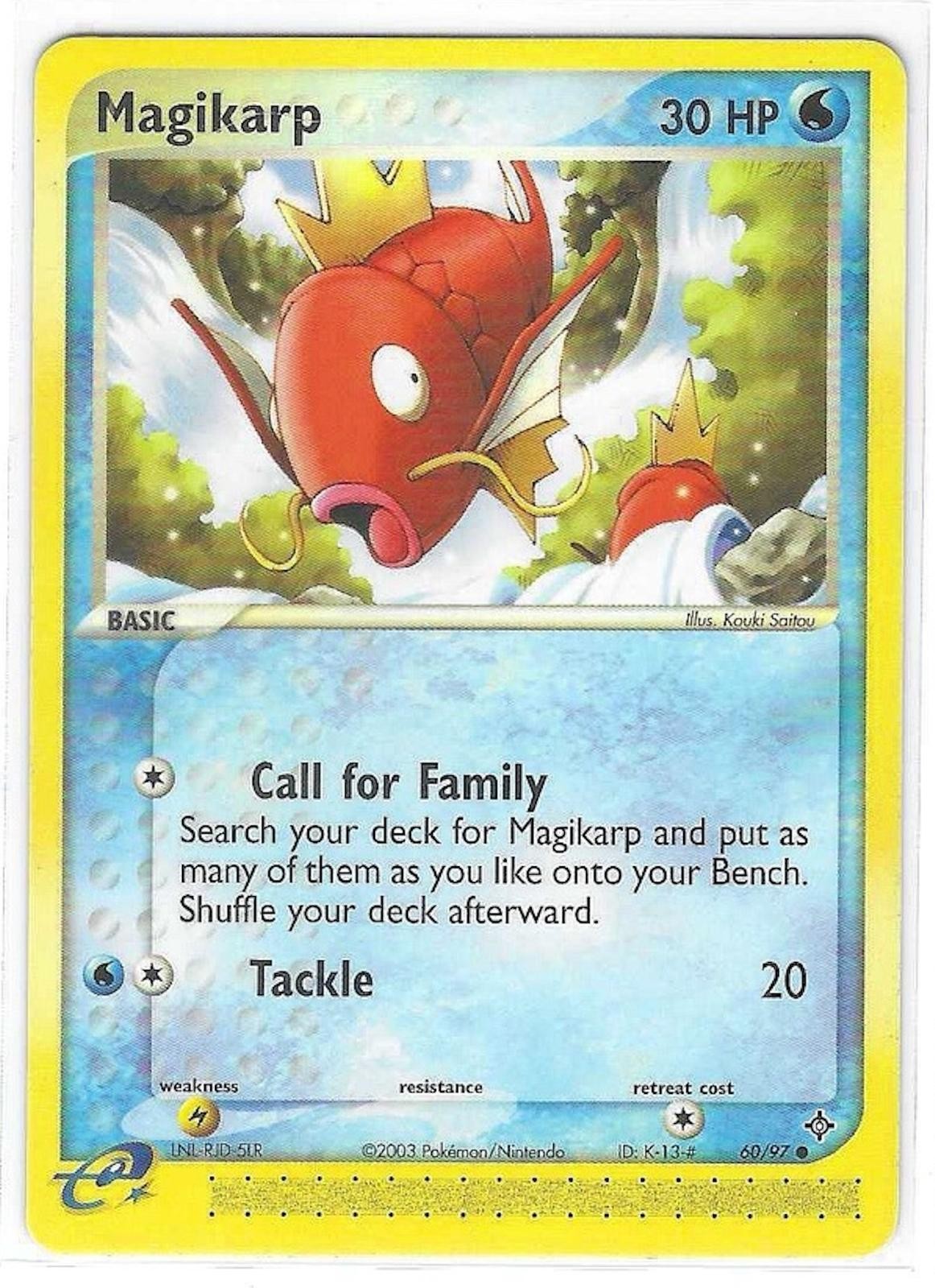 Magikarp 60/97 Pokémon EX Dragon - LP/MP