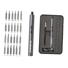  Mini Electric Screwdriver, 25 in 1 Small Electric Screw Driver Kit with 24 