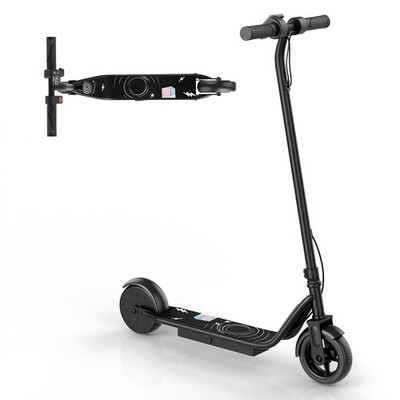 Safe Kids E-Scooter 250W Motor 10Miles Range 155lbs Max Load black Holiday Gift