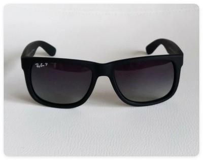 Ray-Ban RB4165 622/T3  Justin Polarized Sunglasses Grey Classic Frame 54mm