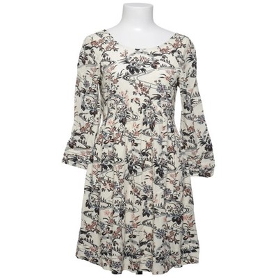 Ba&sh, Kleid, Größe: XS, Beige/Schwarz/Mehrfarbig, Viskose, Blumen, Damen #h7f