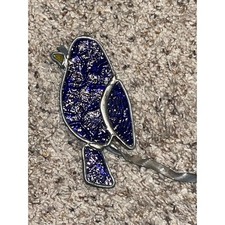 Stained Glass Bird Suncatcher Vtg