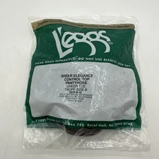 Vintage Leggs Sheer Elegance Control Top Pantyhose Taupe Size B #3578-B-16 NEW