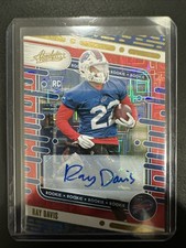 2024 Panini Absolute - Rookies Ray Davis #188 Spectrum Red Signatures /100 (AU,