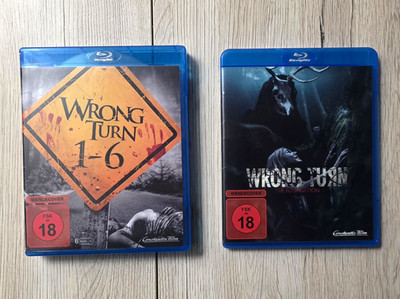 Wrong Turn 1-7 Komplettset Horrorfilm (Blu-ray)   Neuwertig