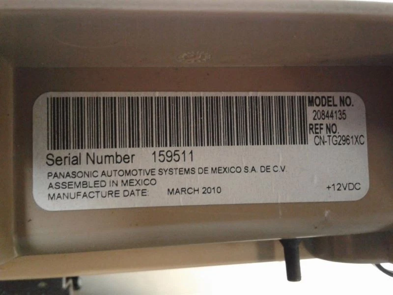 Info-GPS-TV 屏幕 VIN J 11th Digit 限量 Opt U42 适合 07-17 ACADIA 1491802 — 第 4/4 张图片