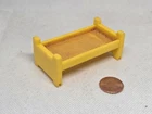 Vintage Fisher Price little people yellow single bunk bed TOP ONLY
