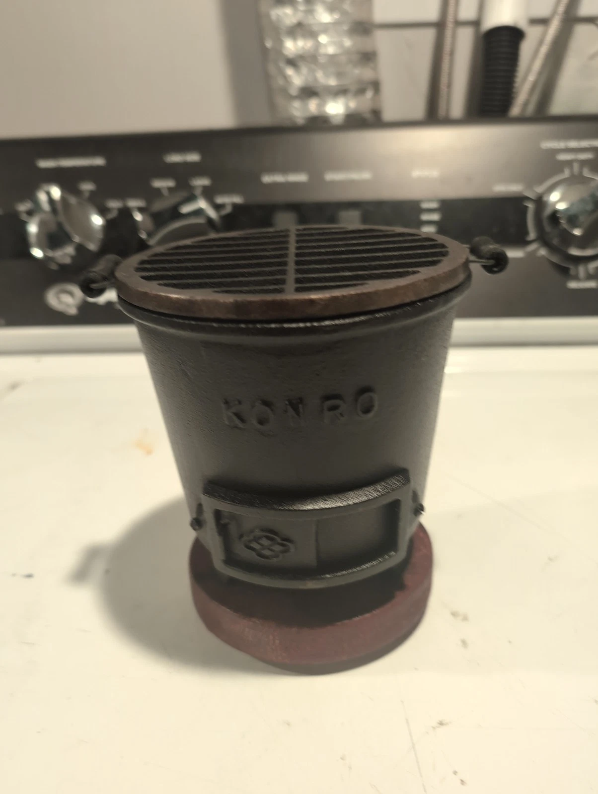 vintage KONRO Type Japanese Mini Hibachi Grill Tabletop Cast Iron
Opens in a new window or tab