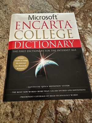 NEW Microsoft Encarta College Dictionary: The First Dictionary For Internet Age