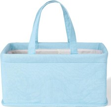 Mr. Pen- Baby Diaper Caddy Organizer, Blue, Blue Quilted Fabric