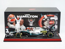 MERCEDES-AMG W10 - MONACO GP 2019 GP LEWIS HAMILTON 1/18 SCALE SPARK W/ FIGURE