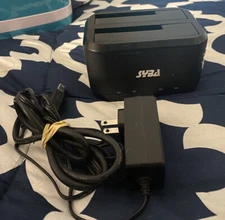 Syba SY-ENC50091 USB 3.0 Dual Bay SATA HDD Docking Station, On/Off Button