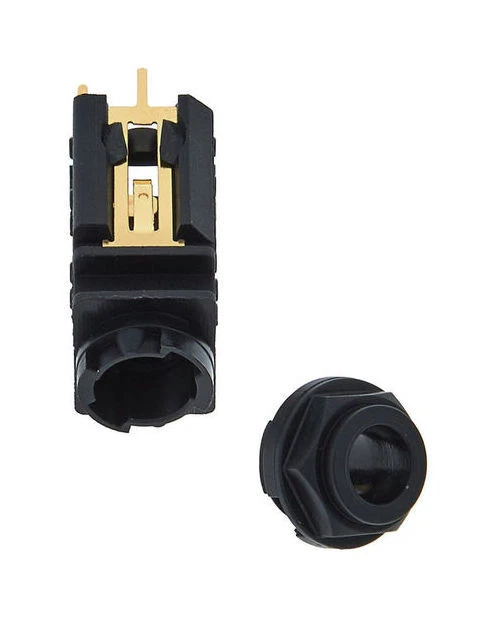 Neutrik - NJ5FD-V - 1/4 Stereo Switched Jack PC Verticle with Cap - Image 2 of 4