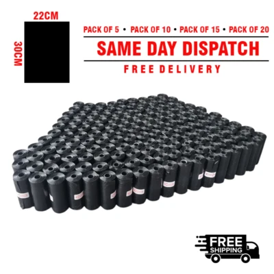 Doggy Poop Bags Quality Unscented Biodegradable Puppy Poo Strong Waste Bags