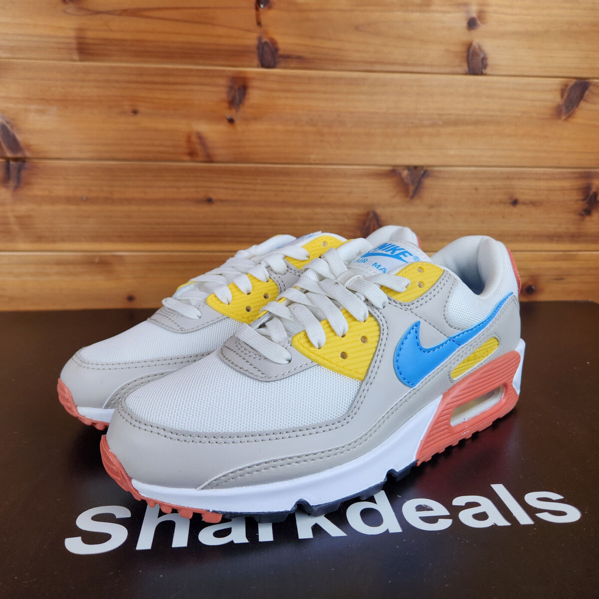 Nike Air Max 90 Women's Shoes Spring Colors Light Bone Vivid Nike Air Max 90 Women's Shoes Spring Colors Light Bone Vivid