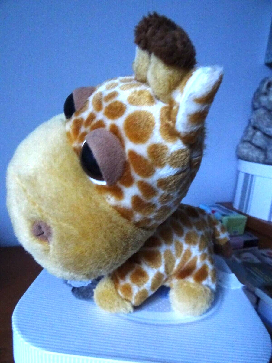 PELUCHE GIRAFE GROS YEUX BIG HEADZ 24 CM DE HAUT